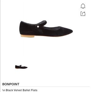 Bonpoint girls velvet shoes